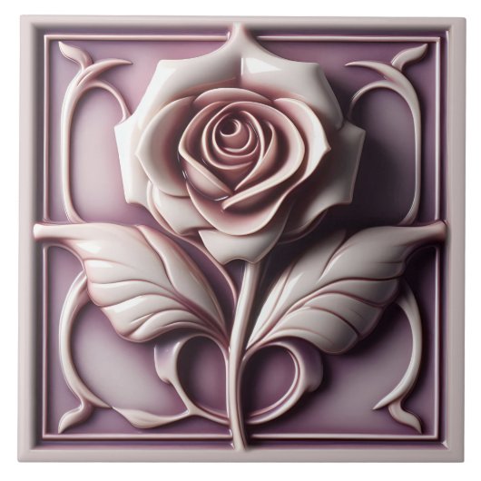 Magenta-Roos Tegeltje (Voorkant)