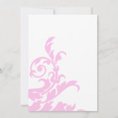 Magenta roze Afstuderen aankondiging (Achterkant)