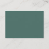 Magenta Roze Bloem Ivory RSVP Informatiekaartje (Achterkant)