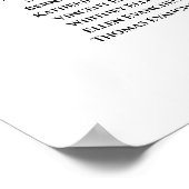 Magenta Roze Boho Rozen Alfabetische Zitting Grafi Poster (Hoek)