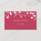 Magenta roze bruiloft reactie website QR code RSVP Informatiekaartje (Voorkant)