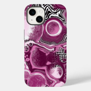  magenta roze digitale rondverf Case-Mate iPhone 14 hoesje