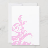 Magenta Roze Draaiing Afstudeer Uitnodiging (Achterkant)
