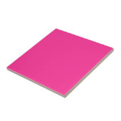 Magenta roze effen kleur | Klassiek Elegant Tegeltje (Zijkant)