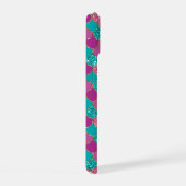 Magenta Roze en Blauwgroen Zeemeermin Schalen met iPhone 15 Case (Rechterkant)