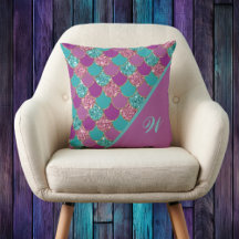 Magenta Roze en Blauwgroen Zeemeermin Schalen met