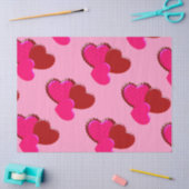 Magenta roze en rood met schroefdraad tissuepapier (Craft)