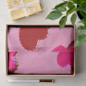 Magenta roze en rood met schroefdraad tissuepapier (Geschenk)