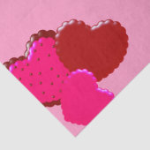 Magenta roze en rood met schroefdraad tissuepapier (Detail)