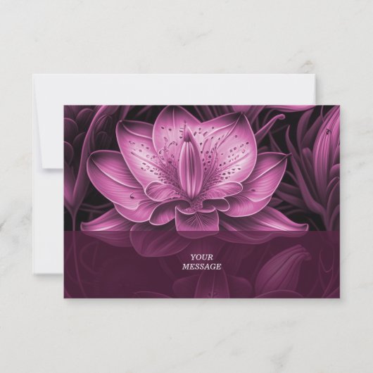 Magenta roze flat bedankt (Achterkant)