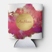 magenta roze glinstering blikjeskoeler (Voorkant)