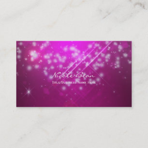 Magenta Roze Glitter Glamour Naamkaartje