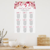 Magenta roze graafster voor de bruiloft poster (Keuken)