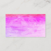 Magenta roze haar stijl nagels eenvoudig visitekaartje (Achterkant)