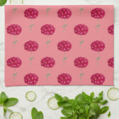 Magenta Roze Hydrangea  Style Kitchen Theedoek (Gevouwen)