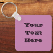 Magenta Roze Lente Seizoen Effen Kleur Sleutelhanger (Voorkant)