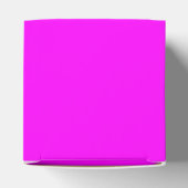 Magenta roze minimalistisch elegant massief gesche bedankdoosjes (Bovenkant)