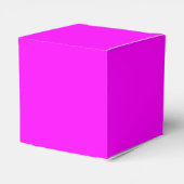 Magenta roze minimalistisch elegant massief gesche bedankdoosjes (Achterkant)