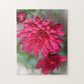  magenta roze moeder bloemen puzzel legpuzzel (Verticaal)