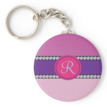 Magenta roze monogram