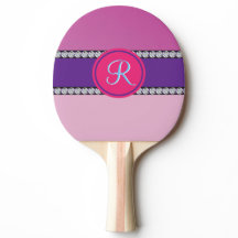 Magenta roze monogram