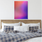 Magenta Roze Oranje Paars en rood Abstract Canvas Afdruk (Insitu (Slaapkamer))