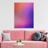 Magenta Roze Oranje Paars en rood Abstract Canvas Afdruk (Insitu (Woonkamer))