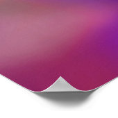 Magenta Roze Oranje Paars en rood gloed Abstract Poster (Hoek)