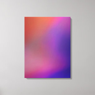 Magenta Roze Oranje Paarse & Rode Samenvatting Canvas Afdruk