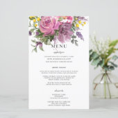 Magenta Roze Paarse Bloemen Boho Chique Bruiloft M (Staand voorkant)