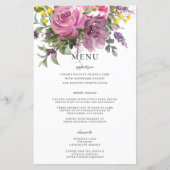 Magenta Roze Paarse Bloemen Boho Chique Bruiloft M (Voorkant)