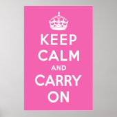 Magenta Roze Poster (Voorkant)