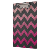Magenta roze rood ombre donkergrijs chevron patroo klembord (Links)
