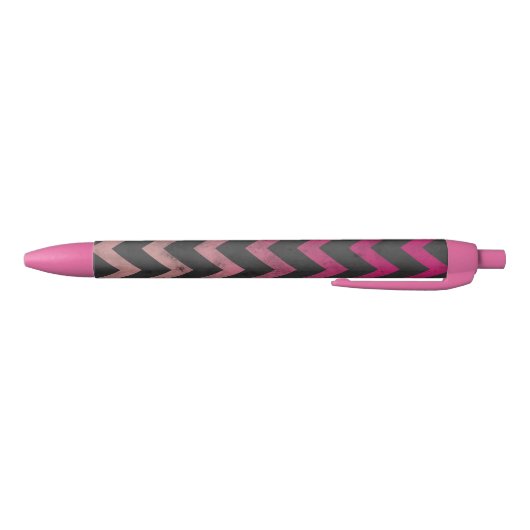 Magenta roze rood ombre donkergrijs chevron patroo zwarte inkt pen (Bodem)