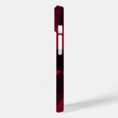 Magenta roze rood zwart geometrie patroon Monogram Case-Mate iPhone Case (Achterkant / Links)