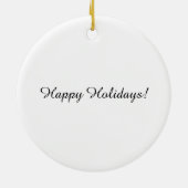 Magenta roze rood zwart geometriepatroon Monogram Keramisch Ornament (Achterkant)