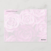 Magenta roze rozen bloemkool Briefkaart (Achterkant)