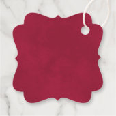 Magenta & Roze Rozen Elegante bruiloft Bedankt Bedankjes Labels (Achterkant)