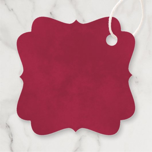 Magenta & Roze Rozen Elegante bruiloft Bedankt Bedankjes Labels (Achterkant)