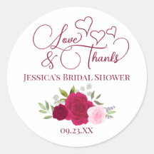 Magenta & Roze Rozen Liefde & Dank Bruidsfeest