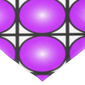 Magenta roze Stippen Black White Lattice Patroon Tafelkleed (Gekanteld)