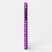 Magenta Roze Stippen Zwart Wit Lattice Patroon Case-Mate iPhone Case (Achterkant/links)