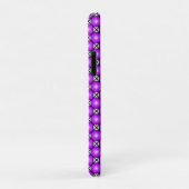 Magenta Roze Stippen Zwart Wit Lattice Patroon Case-Mate iPhone Case (Achterkant/rechts)
