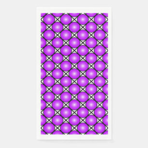 Magenta Roze Stippen Zwart Wit Lattice Patroon Servet