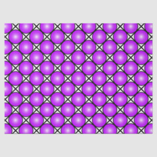 Magenta Roze Stippen Zwart Wit Lattice Patroon Tissuepapier