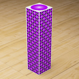 Magenta Roze Stippen Zwart Wit Lattice Patroon Wijn