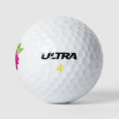 Magenta Roze Viooltje  Golfballen (Logo)