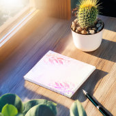 Magenta Roze Watercolor Bladeren Bloemen Bruiloft Post-it® Notes