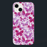 Magenta roze Waterverf Butterfly Case-Mate iPhone 14 Hoesje<br><div class="desc">Magenta roze en witte waterverf vlinderschilderij. Bescherm en doe tegelijkertijd alsof je telefoon is! Originele kunst van Nic Squirrell.</div>