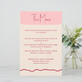 Magenta roze weduwenmenu met modern, koud Lijst (Staand voorkant)